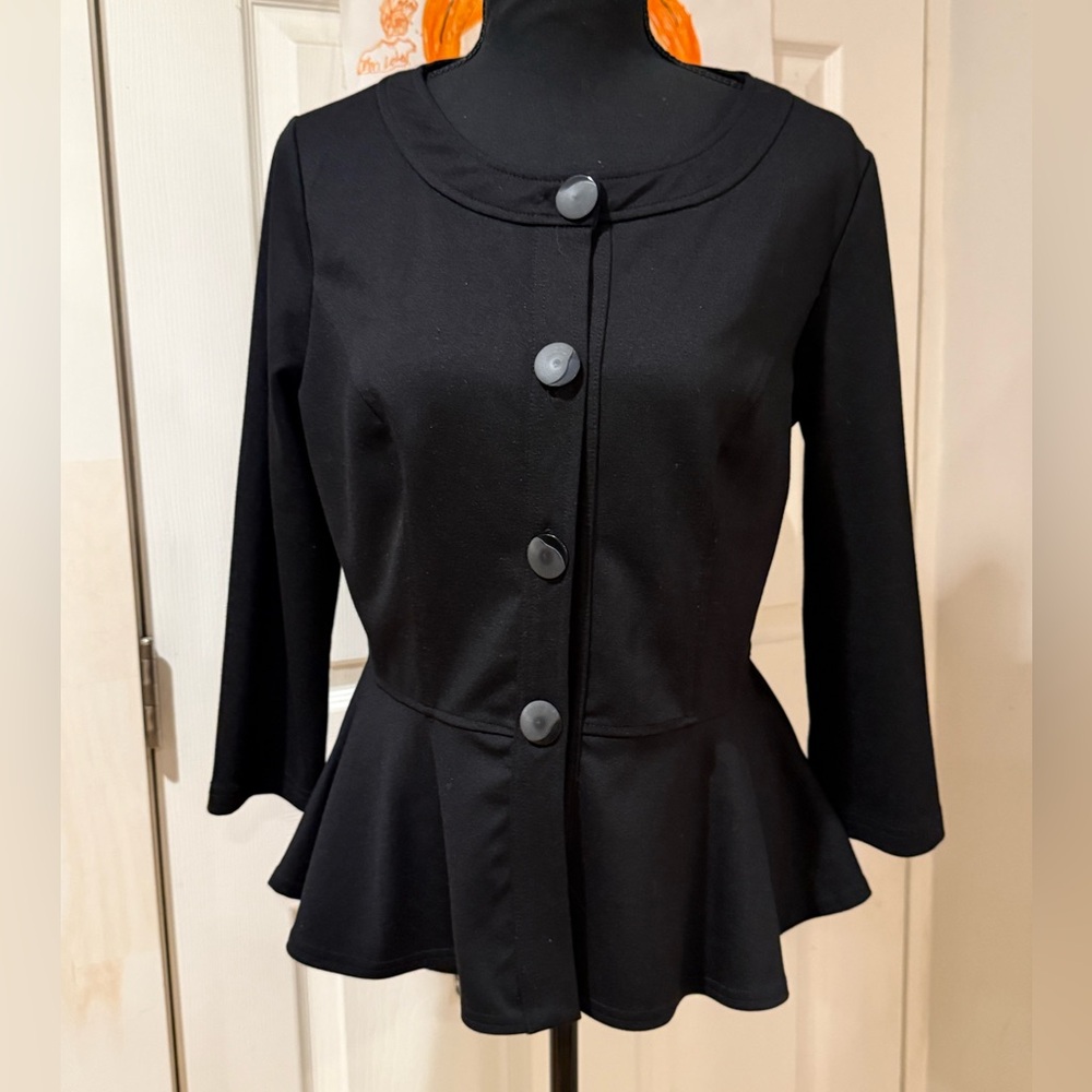 Spense Black Peplum Blazer Size Women’s
medium